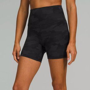 Lululemon Align 6" Shorts Black Camo